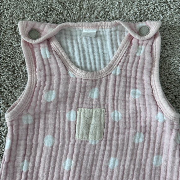 Baby Aspen baby swaddle Sweet Snuggles Muslin Wearable Blanket pink 0-6 months - Picture 7 of 10